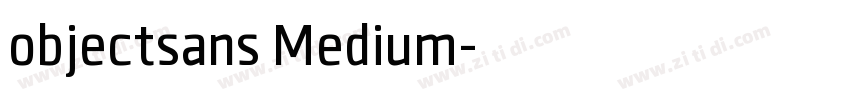 objectsans Medium字体转换